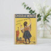 Chocolat Menier Little Girl Wall Postkarte (Stehend Vorderseite)