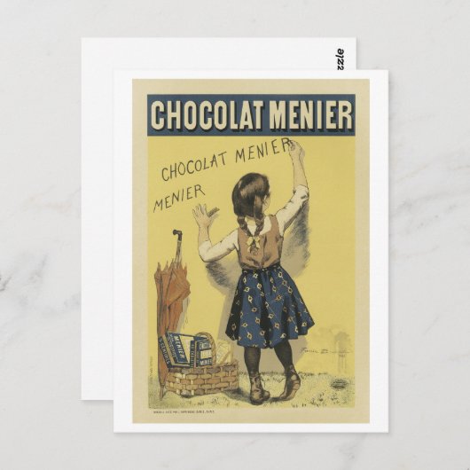 Chocolat Menier Postkarte (Vorne/Hinten)