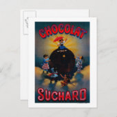 Chocolat Suchard Vintag PosterEurope Postkarte (Vorne/Hinten)