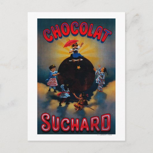 Chocolat Suchard Vintag PosterEurope Postkarte (Vorderseite)