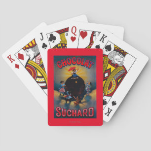 Chocolat Suchard Vintage Poster Europa Spielkarten
