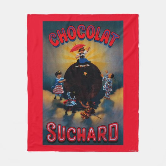 Chocolat Suchard Vintages PosterEurope Fleecedecke (Vorderseite)