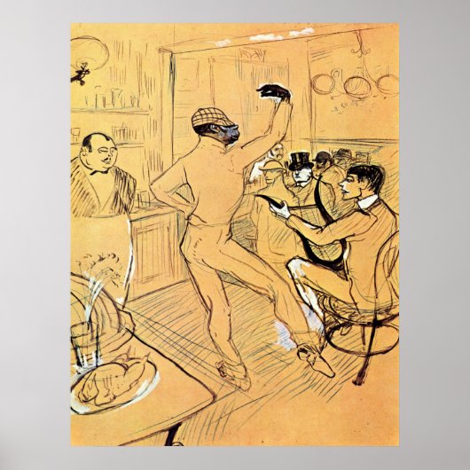Chocolat-Tanz von Toulouse-Lautrec Poster (Vorne)