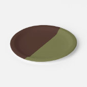 Chocolate And Olive Pappteller (Schrägansicht)