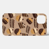 Chocolate and Pastries Pattern 3 Case-Mate iPhone Hülle (Rückseite (Horizontal))