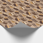 Chocolate and Pastries Pattern 3 Geschenkpapier (Ecke)