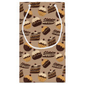 Chocolate and Pastries Pattern 3 Kleine Geschenktüte (Rückseite)