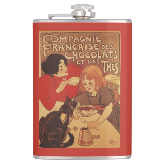 Chocolate and Tea Co Mutter und Tochter Flachmann (Vorderseite)
