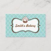 Chocolate Aqua Business Card Visitenkarte (Vorderseite)