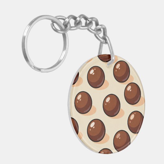 Chocolate Ball Candy Keychain Schlüsselanhänger (Vorderseite links)