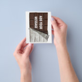 Chocolate Bar in Wrapper Custom Message Flyer (Gruppe)