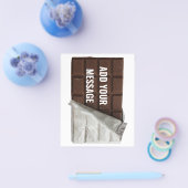 Chocolate Bar in Wrapper Custom Message Flyer (Einzeln)
