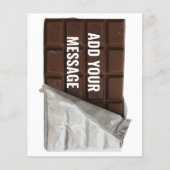 Chocolate Bar in Wrapper Custom Message Flyer (Vorne)