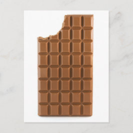 Chocolate Bar With mit Missing Schwanz Postcard Postkarte