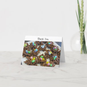 Chocolate Bird Nests Vielen Dank Dankeskarte