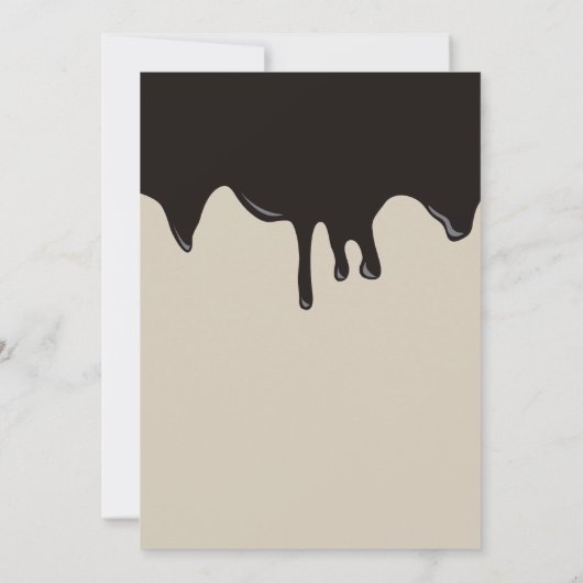 Chocolate Birthday Cake Birthday Party Einladung (Rückseite)