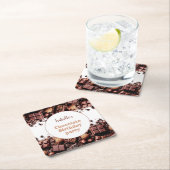 Chocolate Birthday Party Paper Napkins Rechteckiger Pappuntersetzer (Vor Ort)