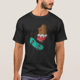 Chocolate bitten loves Skateboarding T-Shirt