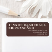 Chocolate Brown Ivory Minimalistic Wedding (Insitu)