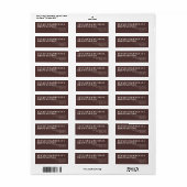 Chocolate Brown Ivory Minimalistic Wedding (Vorne)