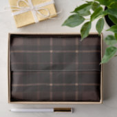 Chocolate Brown Tartan Tissue Paper Seidenpapier (Geschenk)