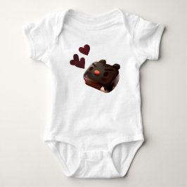 Chocolate Brownie Illustration Baby Strampler