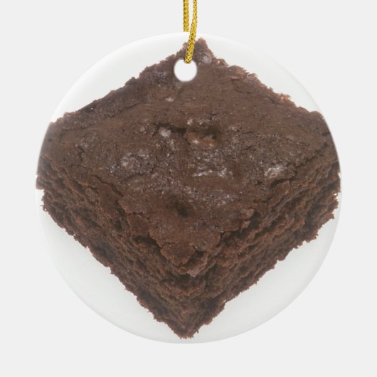Chocolate Brownie Keramikornament (Vorne)