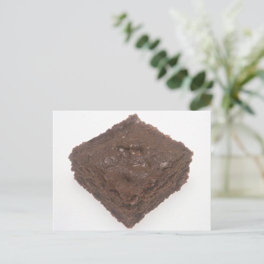 Chocolate Brownie Postkarte (Stehend Vorderseite)