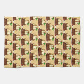 Chocolate Brownie With Vanilla Ice Cream Geschirrtuch (Horizontal)