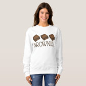 Chocolate Brownies Bake Sale Bäckerei Leckereien F Sweatshirt (Vorne ganz)