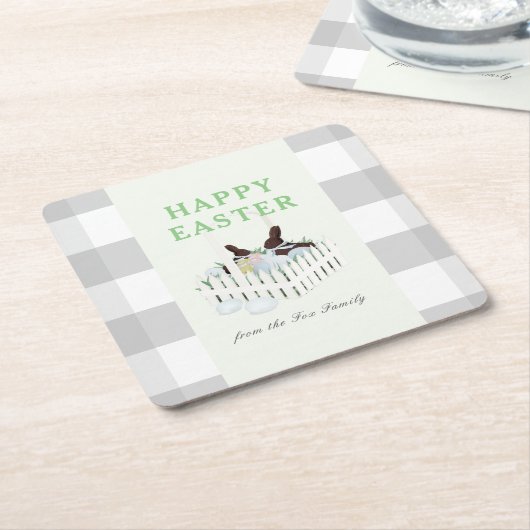 Chocolate Bunnies Eier Osterpapier Untersetzer (angewinkelt)