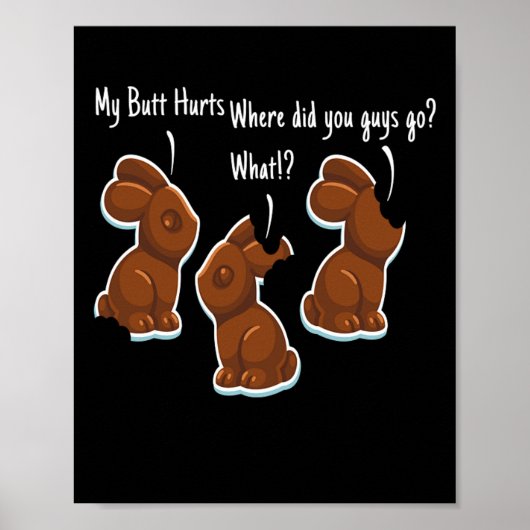 Chocolate Bunny Oaster Bunny Oaster Rabbit Poster (Vorne)