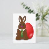 Chocolate Bunny Postkarte (Stehend Vorderseite)