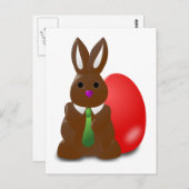 Chocolate Bunny Postkarte (Vorne/Hinten)