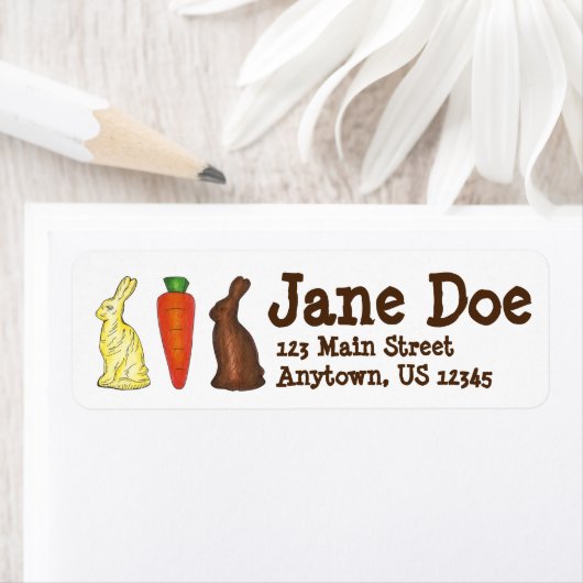 Chocolate Bunny Rabbit Carrot Osterkerze (Insitu)