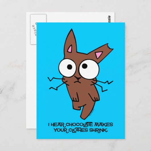 Chocolate Bunny Shrink Postkarte (Vorne/Hinten)