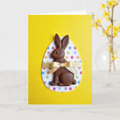 Chocolate Bunny Sweet Treat Card Karte (Gelbe Blume)