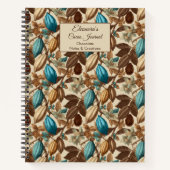 Chocolate Cacao Tasting Journal Spiral Notebook Notizblock (Vorderseite)