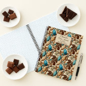 Chocolate Cacao Tasting Journal Spiral Notebook Notizblock
