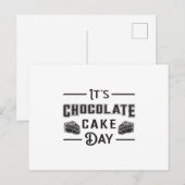 Chocolate Cake Day Cocoa Candy Liebe Süßes Geschen Postkarte (Vorne/Hinten)