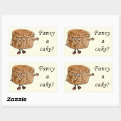 Chocolate Cake Funny Slogan Extravagant Ein Kuchen Rechteckiger Aufkleber (Blatt)