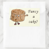 Chocolate Cake Funny Slogan Extravagant Ein Kuchen Rechteckiger Aufkleber (Tasche)