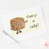 Chocolate Cake Funny Slogan Extravagant Ein Kuchen Rechteckiger Aufkleber (Umschlag)