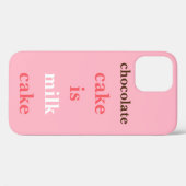 Chocolate Cake ist ein iPhone Case für Milchkuchen (Rückseite (Horizontal))
