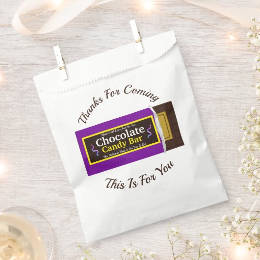 Chocolate Candy Bar Danke Party Geschenktütchen (Ausgeschnitten)