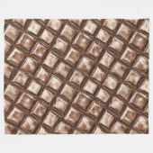 Chocolate Candy Bar Fleecedecke (Vorderseite (Horizontal))