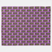 Chocolate Candy Bar Fleecedecke (Vorderseite (Horizontal))