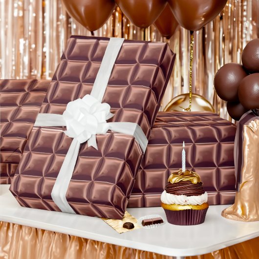 Chocolate Candy Bar Geschenkpapier