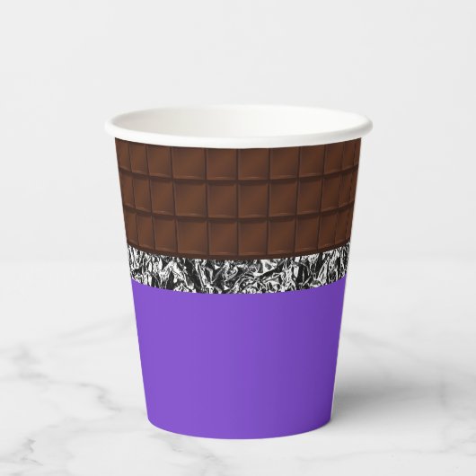 Chocolate Candy Bar Pappbecher (Rückseite)