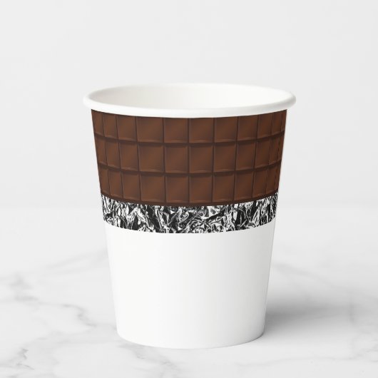 Chocolate Candy Bar Pappbecher (Rückseite)
